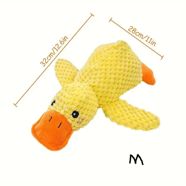 Jouet pour chien en forme de canard apaisant