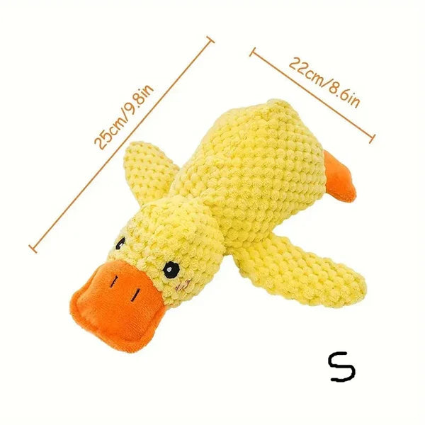 Jouet pour chien en forme de canard apaisant
